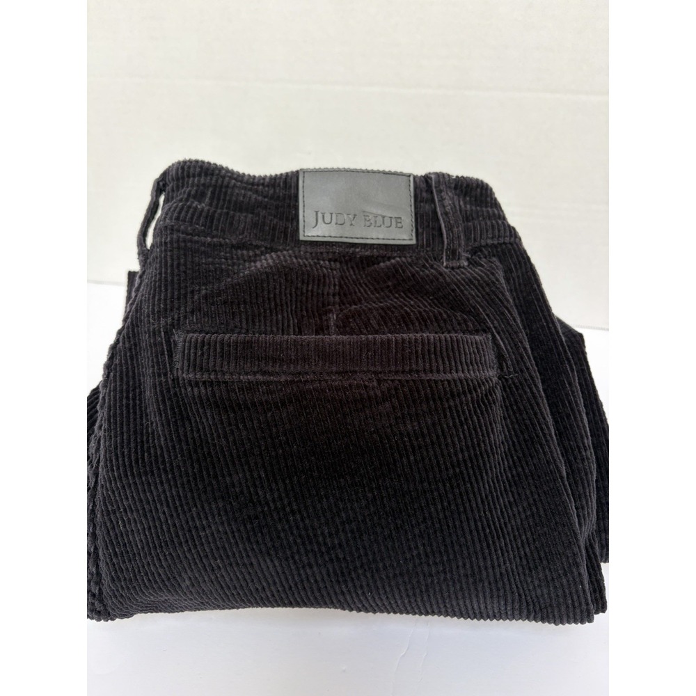 Judy Blue High Waist Black Corduroy Trouser Wide Leg Pants Style 88921 Size 16W